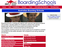 Tablet Screenshot of boardingschools.com.au